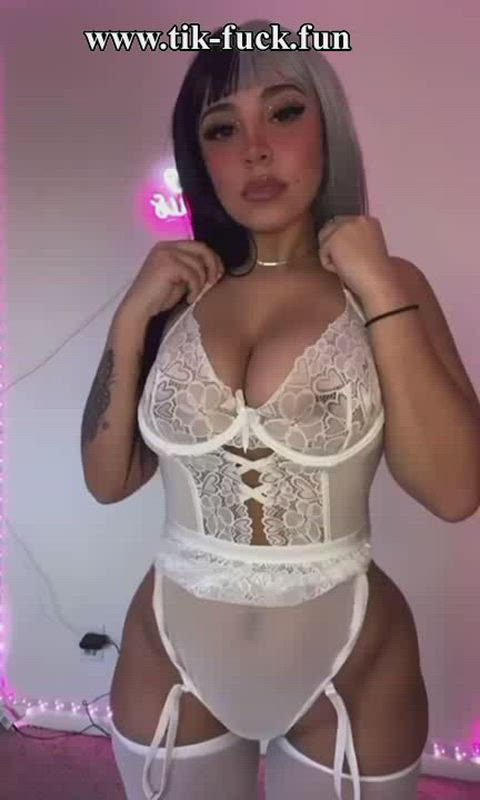 amateur big tits boobs cute pussy sex solo teen tiktok tits clip