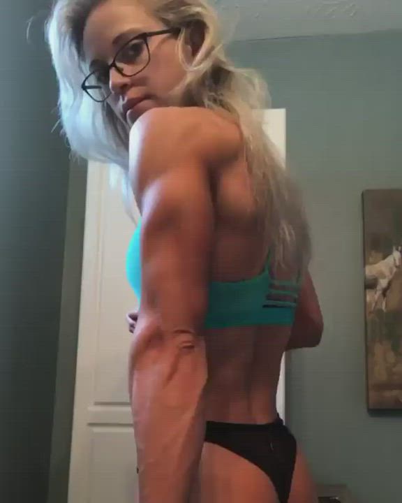 Fitness Glasses Muscular Girl clip