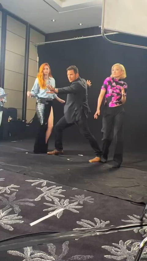 karen gillan redhead scottish dancing clip
