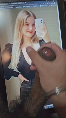 babe big dick cum cumshot cute jerk off tribute clip