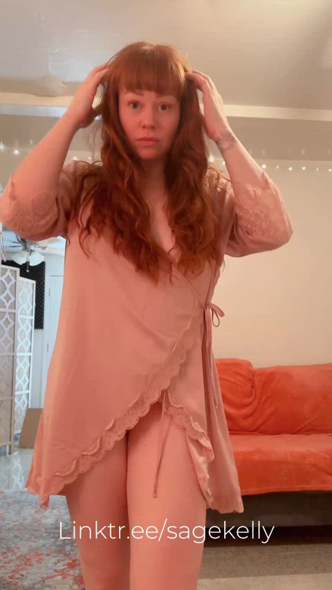 In my robe, being a tease 😇😈