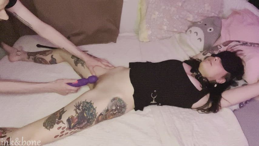 blindfolded bondage orgasm vibrator clip