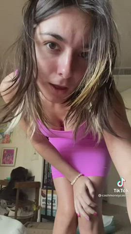 19 years old babe big tits boobs camgirl pretty clip