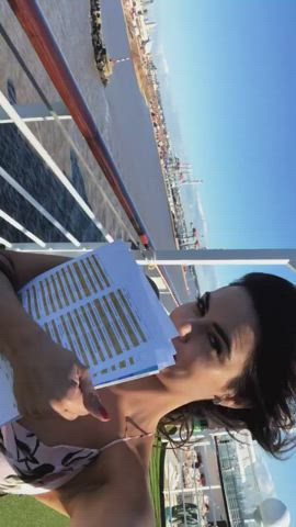 Boobs Brazilian Brunette Dani Goddess Tease Tits clip