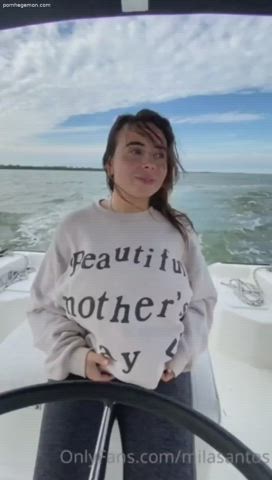 Big Tits Boobs Girlfriend Natural Tits Outdoor Public clip