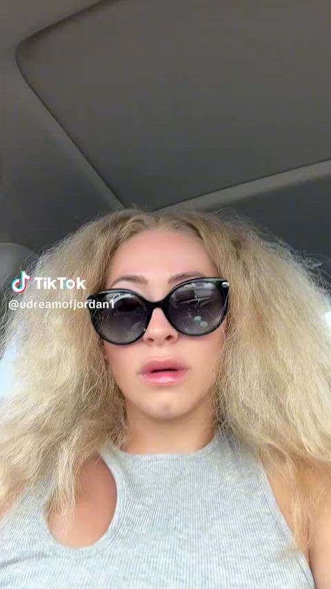 blonde tongue fetish long tongue tongue clip