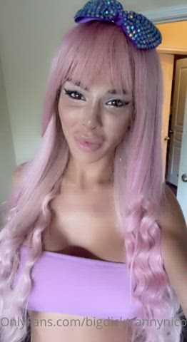 bbc big tits blowjob cock cum cum on tits sucking trans trans woman clip