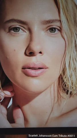 celebrity cumshot milf scarlett johansson tribbing tribute clip