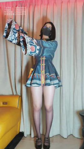 asian censored dancing humiliation clip