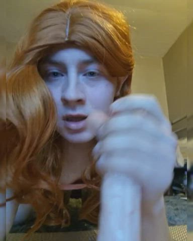 dildo sissy slut sucking clip