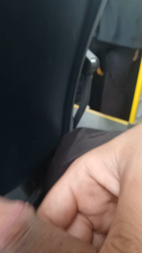bus male masturbation masturbating public solo clip