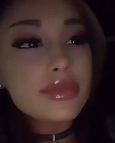 ariana grande celebrity cute fetish lips clip