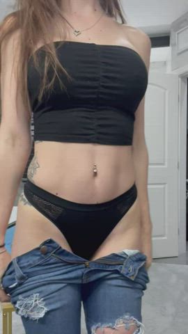 booty jeans thong clip