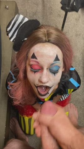 cosplay costume cum cum in mouth cum swallow cumshot clip