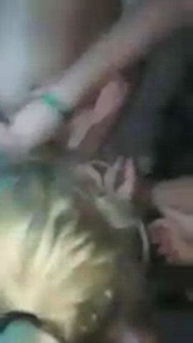 Blowbang Blowjob Public clip
