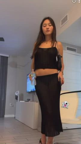 asian celebrity model see through clothing clip