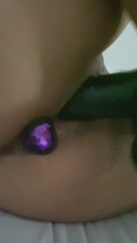 double dildo double penetration solo clip