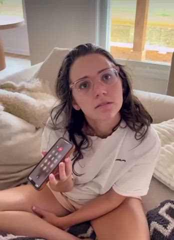 brunette face fuck facial glasses hotwife clip