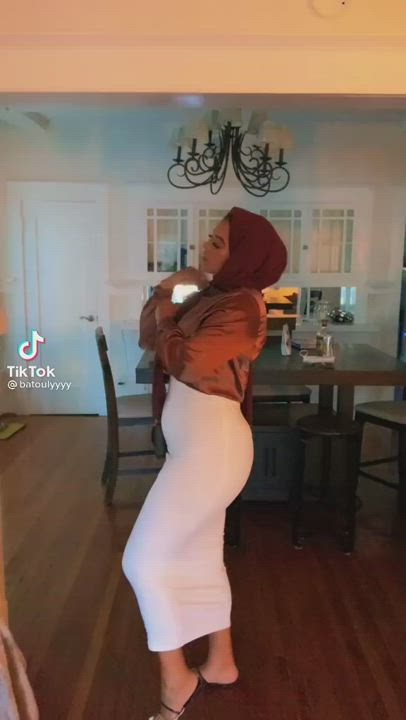 Tight white dress