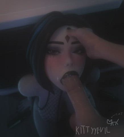3d animation babe blowjob hentai seduction sloppy clip