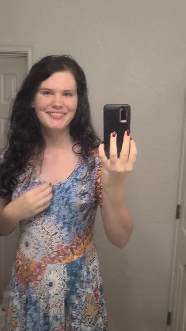 Just a girl in her messy bathroom...
