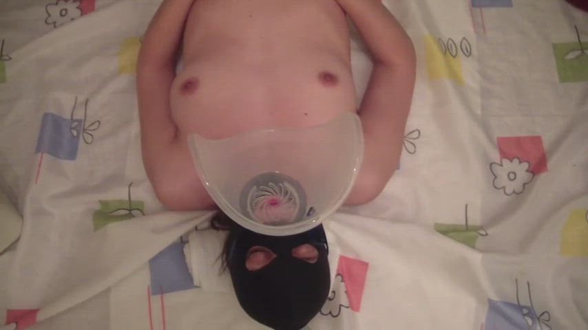 lesbian mask spit toilet clip