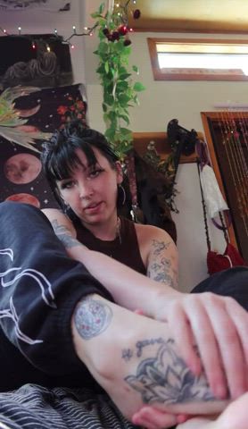 [oc] will your cock get hard just from sucking my toes