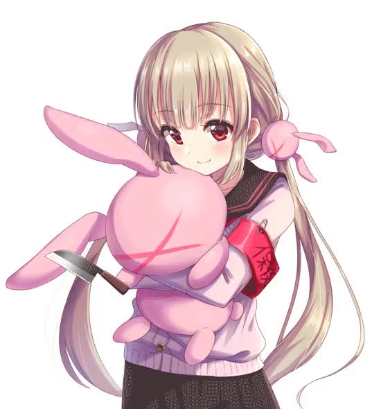 Sana hugging her usagi [Sana Channel]