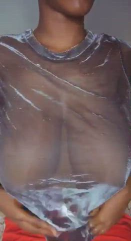 big tits busty close up huge tits jiggling naked topless clip