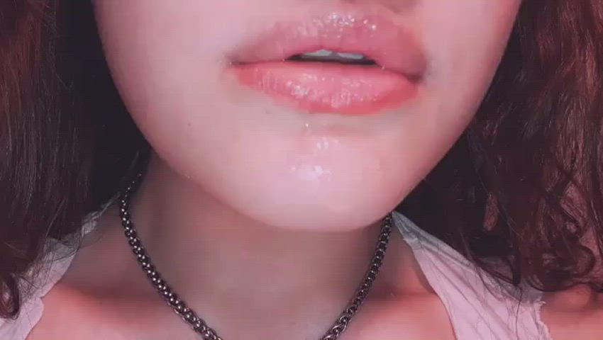 drooling spit tongue fetish clip