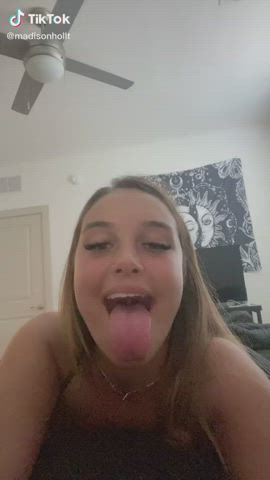 Eye Contact TikTok Tongue Fetish clip