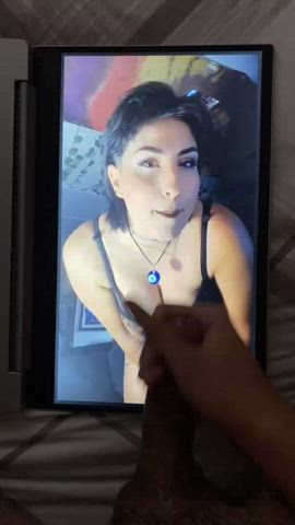 bra cleavage cum cumshot emo goth tribute clip