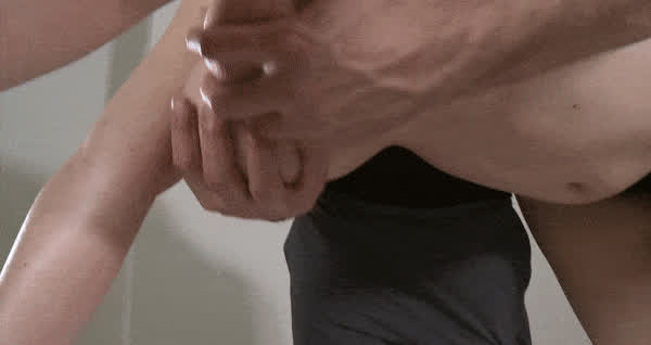 Chubby Grabbing Groping Huge Tits Massage Saggy Tits Tits clip