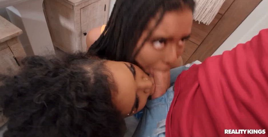 black blowjob demi sutra ebony kira noir lightskinned threesome clip