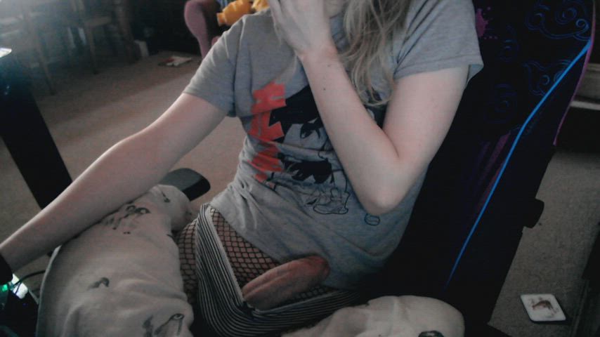 big dick fishnet non-nude trans uncut clip