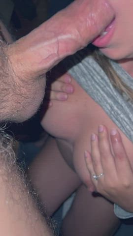 Blowjob Cum Cute Wife clip