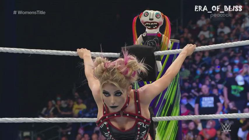 Big Tits Blonde Goth Wrestling clip