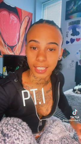 boobs braless downblouse ebony lesbian nipple nipple piercing nipples nipslip clip