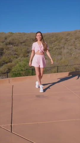 Brunette Ponytail Twins clip