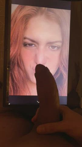cum in mouth cumshot eye contact perky redhead tribute clip