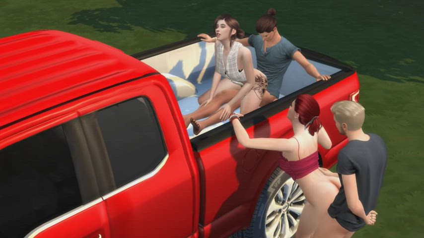Animation Creampie Foursome Passionate clip