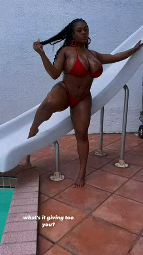 big tits ebony milf thick tiktok tits clip