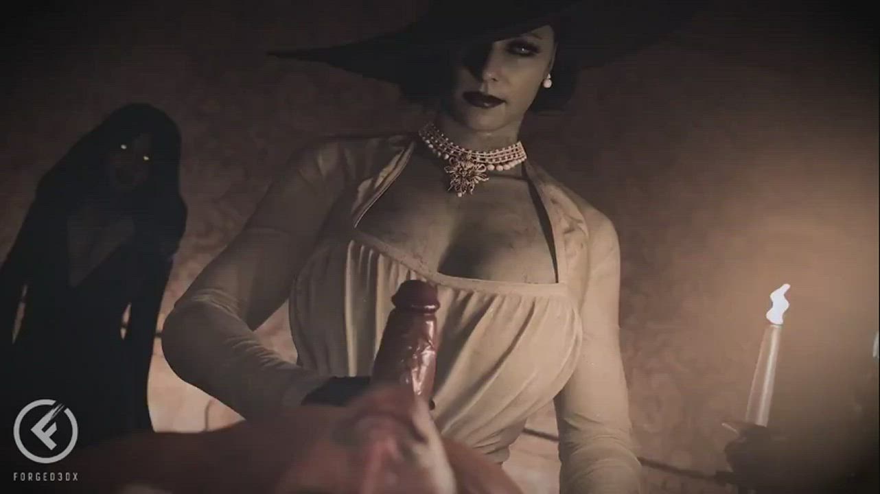 lady Dimitrescu handjob (Forged3DX)