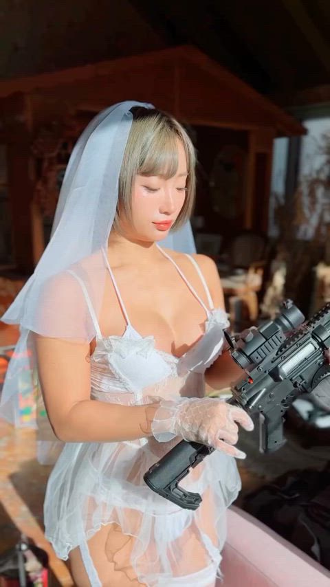 asian big tits boobs cosplay korean solo clip