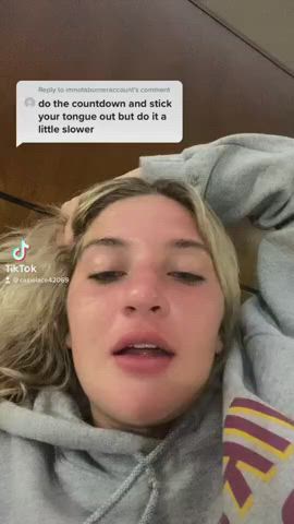Eye Contact JOI TikTok Tongue Fetish clip