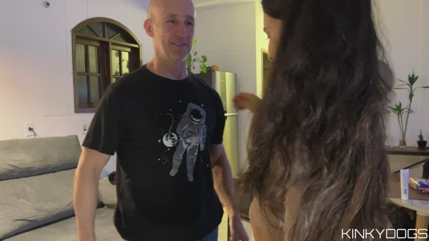 amateur blowjob kissing passionate sensual tit slapping clip