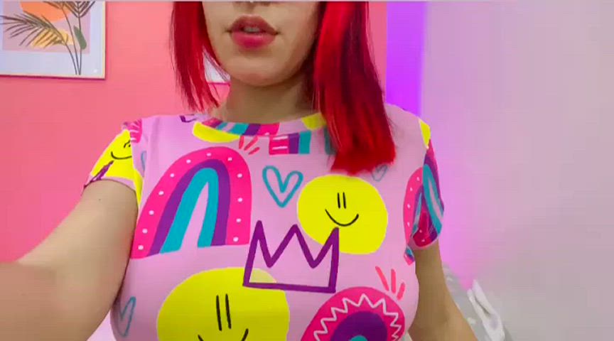 big tits bouncing bouncing tits glasses natural tits redhead tits clip