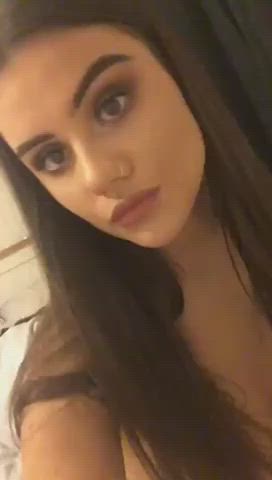 brunette heels high heels lipstick masturbating solo thick thighs clip