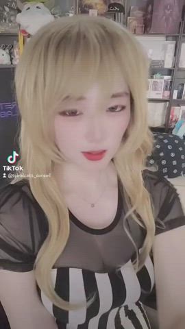 Asian Cute Korean Model clip