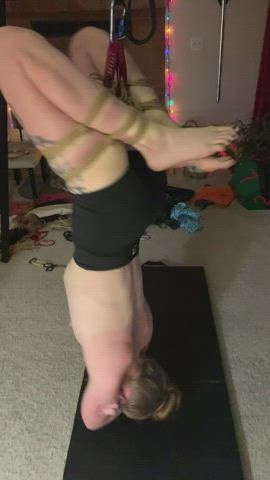 redhead rope play shibari bdsm clip